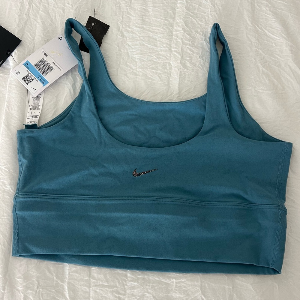 Nike Blue  Zenvy Longline Sports Bra